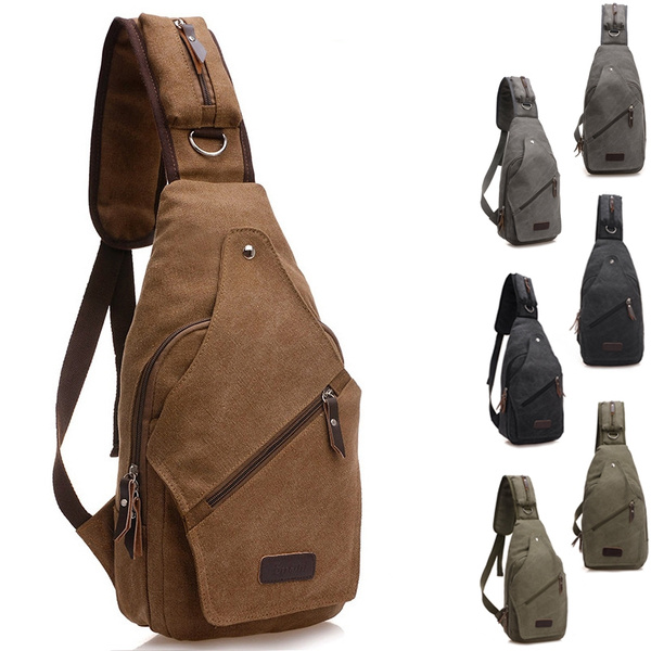 Men Sling Bag Chest Shoulder Backpack Fanny Pack Crossbody Bags | Wish