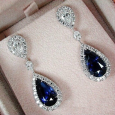 Blues, Dangle Earring, Jewelry, Blue Sapphire