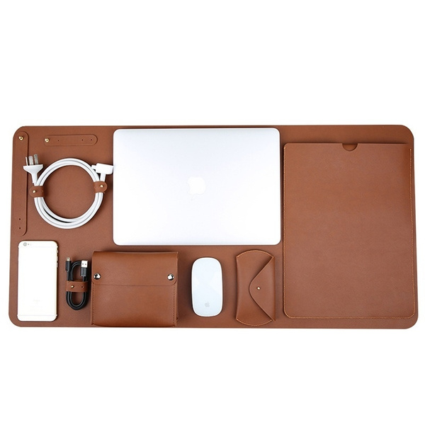 Fashion Business Ultrathin Macbook Case, Faux Leather Desk Mat