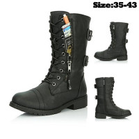 lace up boots flat heel
