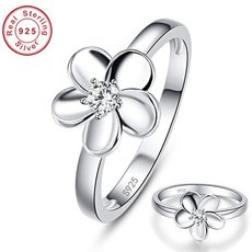 decoration, Flowers, 925 sterling silver, wedding ring