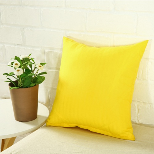 Plain Dyed Cushion Cover 100% Percale Cotton Pillow Case Home Sofa Decor 