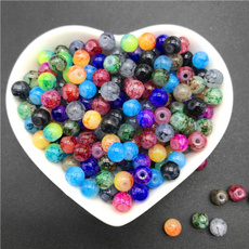 4mm-10mm Mix Color Glass Beads Round Loose Spacer Beads Intarsia Beads For Jewelry Making