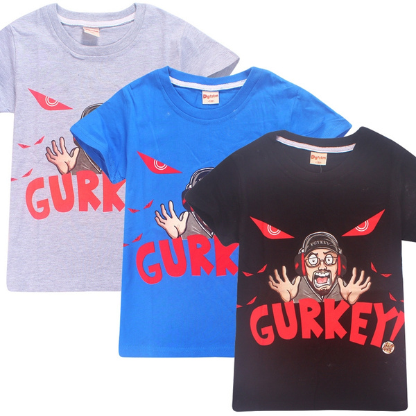 FGTEEV T Shirt Gurkey FUNnel Vision Family Gaming Team Youth Boy Girl Kids Top