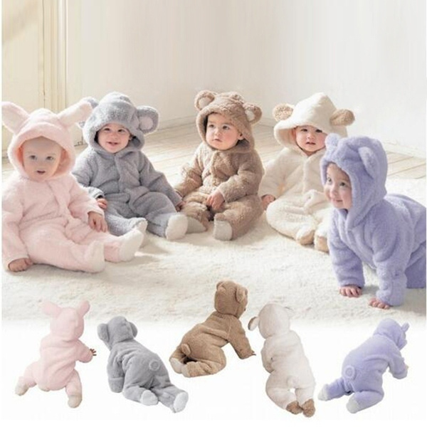 Bebe Nouveau Ne Printemps Bebe Romper Bebe Fille Bebe Lapin Mignon Garcon Ourson Bebe Romper Combinaison D Enfant Vetements De Combinaison Wish