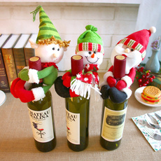 snowman, Christmas, bottleholder, redwinebottleholder