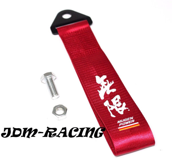 JDM High Strength Mugen Power Racing car tow strap for HONDA ACURA Wish