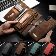 Multifunctional Removeable Zipper Wallet Leather Card Slot Case For iPhone XS / XA MAX / XR / X / 8 / 8 Plus / 7 / 7 Plus / 6 / 6 Plus / 6s / 6s PlusSamsung Galaxy Note 9 / S9 / S9 Plus / Note 8 / S8 / S8 Plus / S7 / S7 Edge 