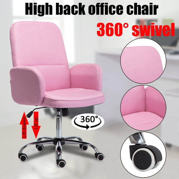 Modern Swivel Bar Stool & Office Chair – Height Adjustable, 360° Spin, PU Leather, Chrome Base (White/Black/Grey/Pink)