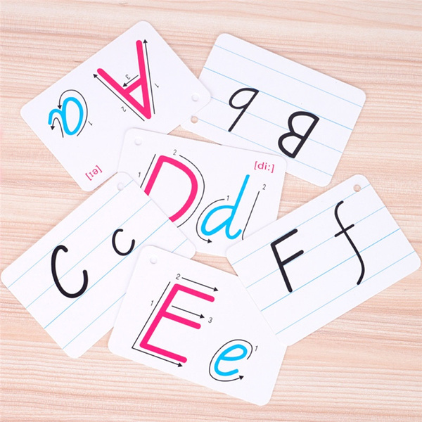 26 Letter English Flash Card Early Development Learning Educational Toy For BH 