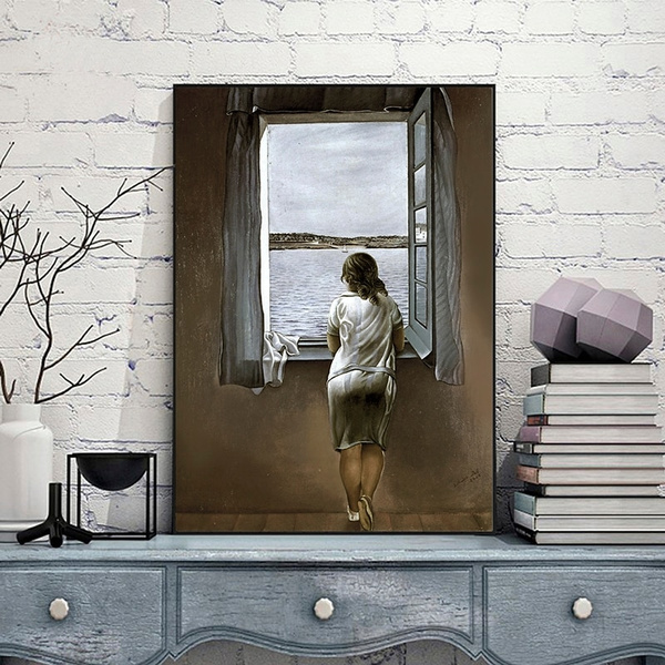 Girl In Window Affiche