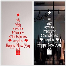 Removable Merry Christmas Tree Wall Stickers Art Vinyl Decal Home Window Decor