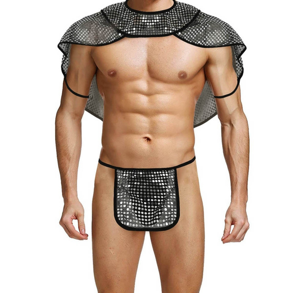 Amazing Gay Mens Roman Gladiator Fancy Halloween Christmas Dress Costume Outfit