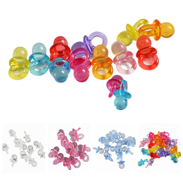 clear pacifiers for baby shower