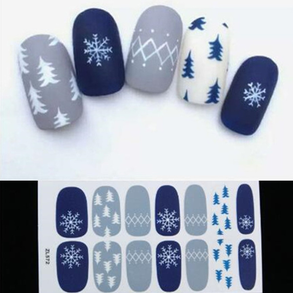 Arctic Christmas| Nail Wraps | Nail Stickers | Nail Strips | Gel Nails | Nail  Polish Wraps - Nailfordable
