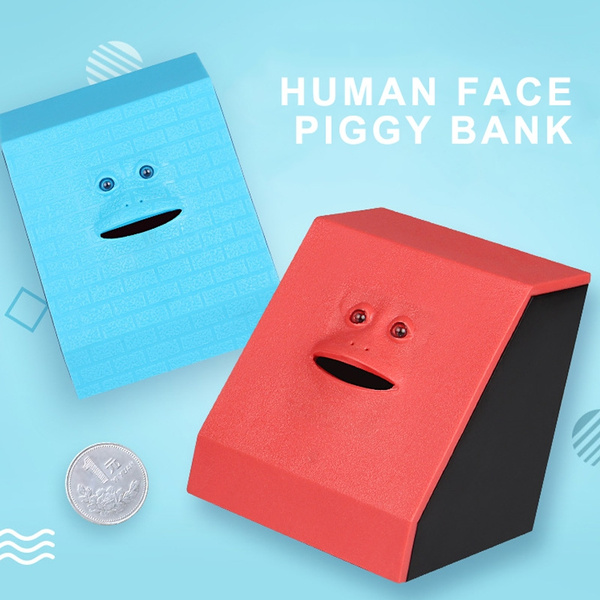 Funny Facebank Sensor Face Bank Saving Eating Money Coin Box Bank For Kids Gifts 