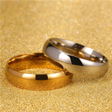 Steel, plainring, wedding ring, titanium