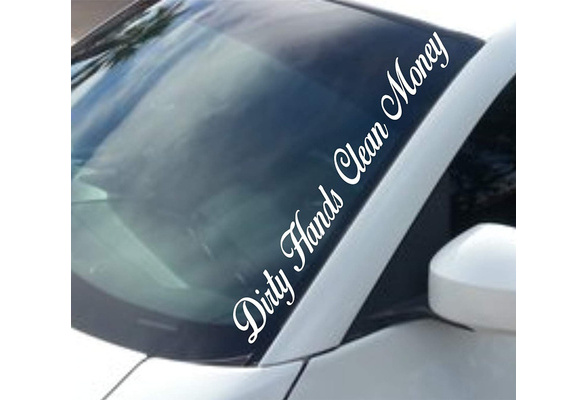 Dirty Hands Clean Money Decal 