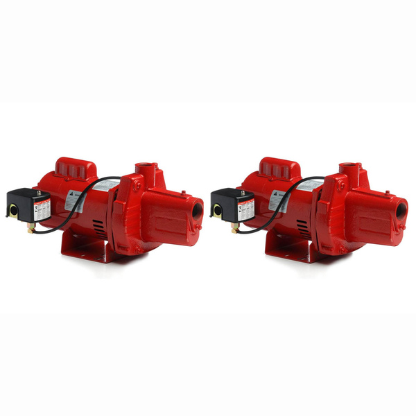 Red Lion RJS100PREM 1HP Cast Iron Thermoplastic Shallow Well Jet Pump