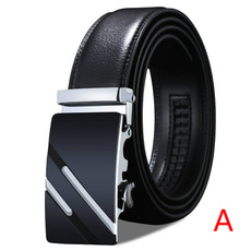 2018 Best Choice Men Fashion Business Belts Genuine Leather Strap Male Belt for Man Jeans Automatic Buckle Belt Erkek Kemeri