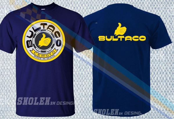 New Short Sleeve T Shirt Bultaco Moto Off Road Racing Sport