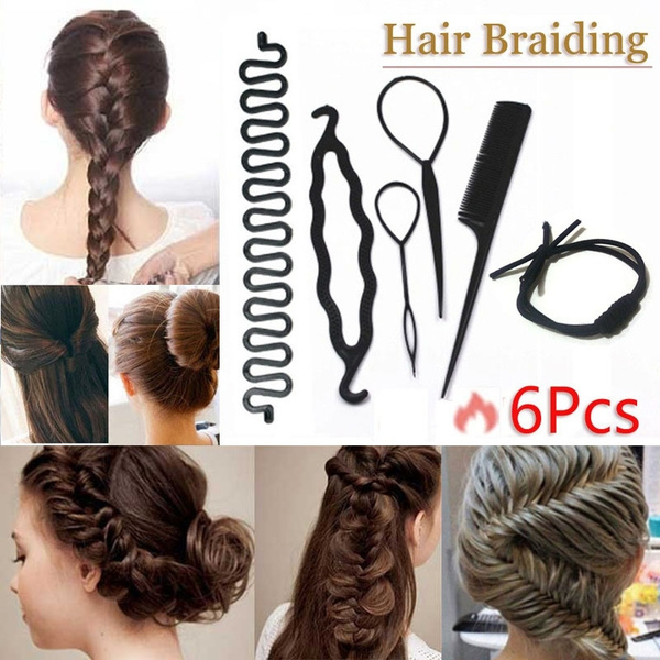 6pcs Set Fashion Lady French Hair Braiding Tool Magic Hair Twist 6pcs Set Fashion Lady French Hair Braiding Tool Magic Hair Twist