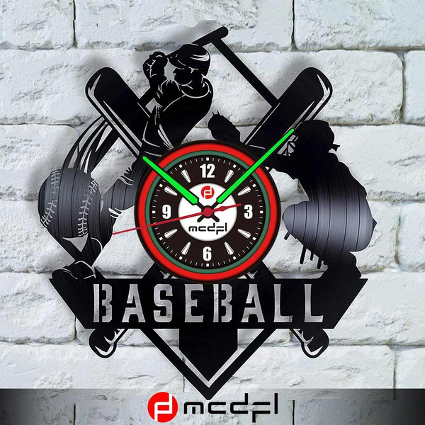 12 Inch Handmade Baseball Sport Vinyl Record Clock Home Decor Art Sports Gifts Wish - Vinyl Record Home Decor Art 12 Inch Handmade Baseball Sport Vinyl Record Clock Home Decor Art Sports Gifts Wish - Vinyl Record Home Decor Art