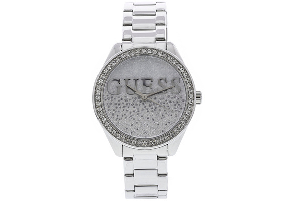 Guess Women's U0987L1 Silver Stainless-Steel Japanese Quartz