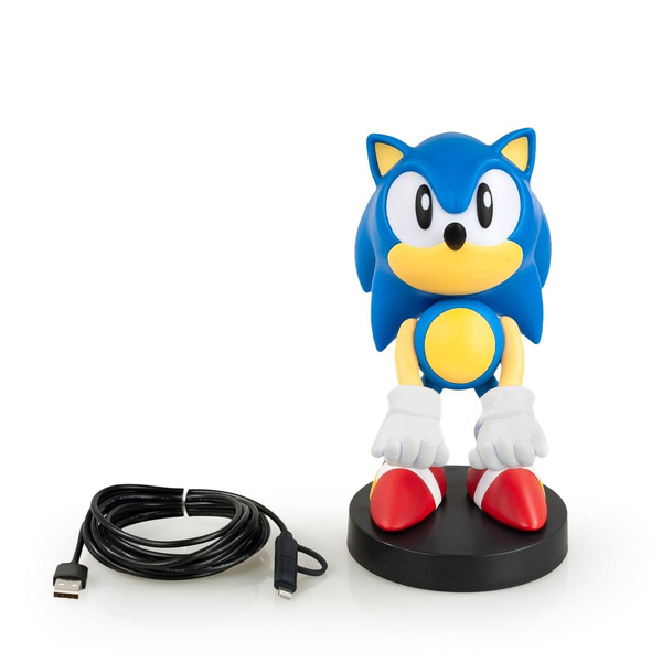 Sonic Collectibles Addition| Sonic the Hedgehog Cable Guys Device Holder| 8  Inches