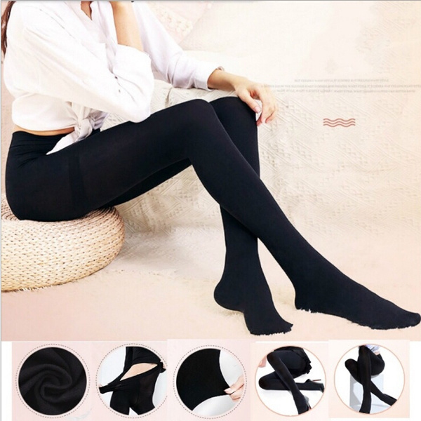Women Pantyhose Opaque Footed Tights 
