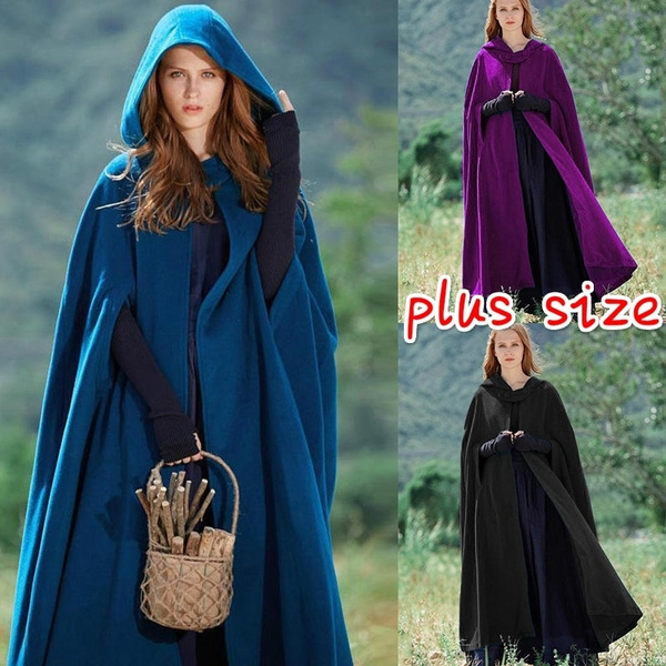 plus size hooded cloak