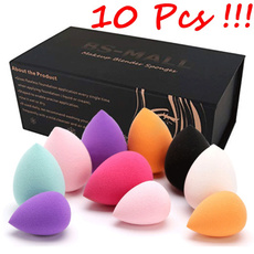 10Pcs Professional Fashion Women Makeup Puff Sponge Water Droplets Gourd Shape Cosmetic Puff Grow Bigger In Water Smooth Flawless Foundation Puff Powder for Face Coverup