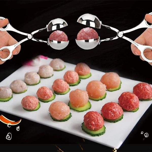 Kitchen Convenient Stainless Steel Non-Stick Meatball Maker