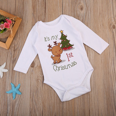 cute, Christmas, Cotton, newbornromper