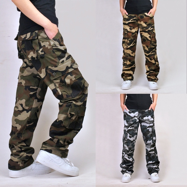 Mens Tactical Military Pants Combat Cargo Trousers Casual Waterproof  Camouflage | eBay