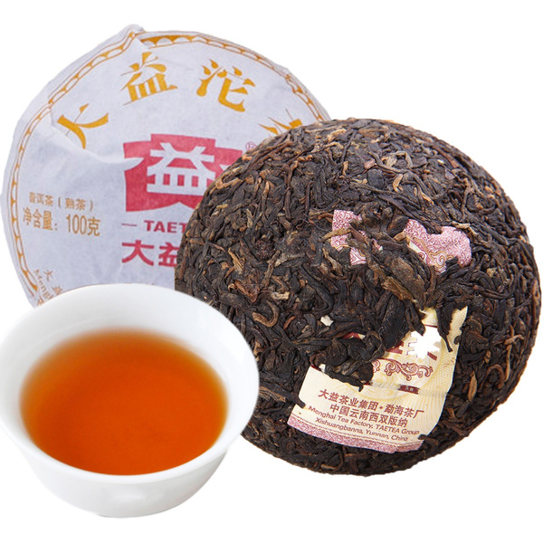 100g 0 22lb Premium Yunnan Puer Tea Chinese Old Tea Menghai Tree Organic Pu Erh Pu Er Tea Black Tea Chinese Tea Pu Er Tea Ripe Tea Shu Cha Puerh Tea Healthy Food Pu Erh