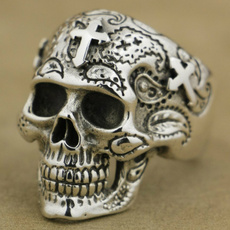 Steel, Goth, Joyería de pavo reales, skull