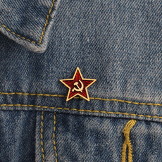 symbolize, Star, Pins, hammersicklebrooch