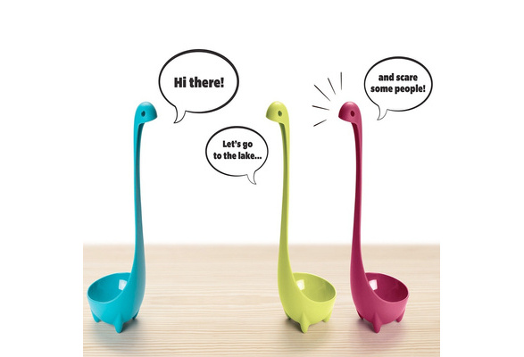 2Pcs Cute Useful Nessie Soup Ladle Loch Ness Design Upright Spoon Home  Kitchen Bar Cooking Accessories - AliExpress