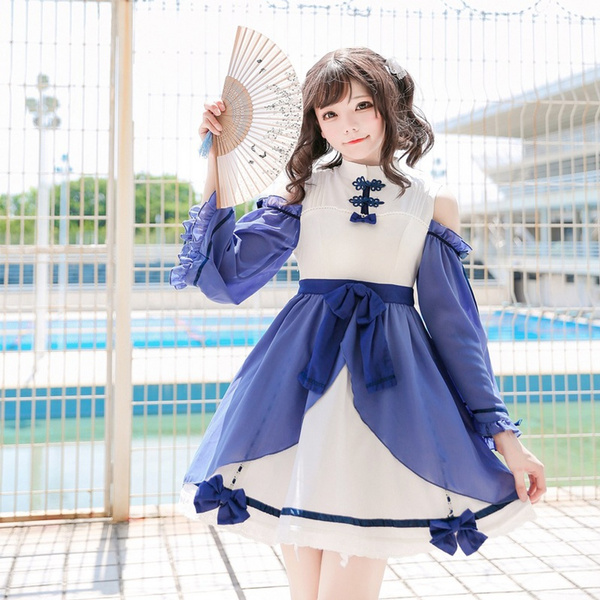 Girl Cosplay Costume Retro Cosplay Dress Anime Maid Dress Lolita Dress