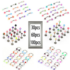 cute, Set, eyebrowring, Jewelry