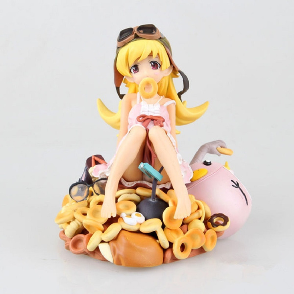 cm Japan Action Anime Figure Bakemonogatari Oshino Shinobu Donut Doughnut Ver 1 8 Scale Model Classic Collectible Sexy Doll Wish