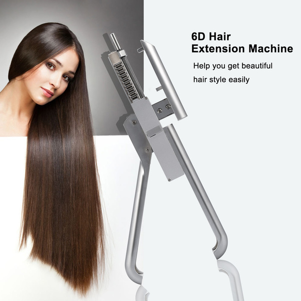 Miumaeov 6D Hair Extension Machine Seamless Salon Fusion Connector Tool Kit