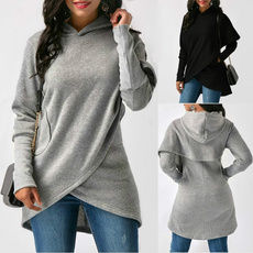 irregulartshirt, hooded, Tops & Blouses, Winter