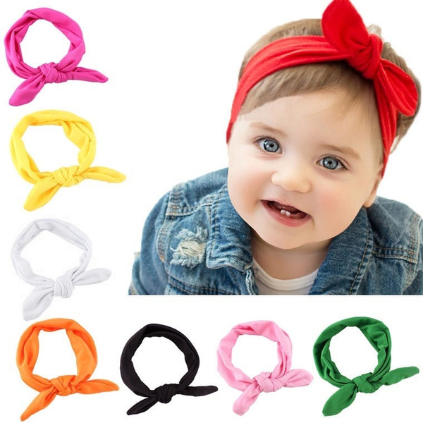 Baby Kids Girls Rabbit Bow Ear Headband Headband Turban Knot Head Wraps Bandeau Bebe Turque Noeud Tete De Bebe Enfants Filles Lapin Oreille Bandeau Wish