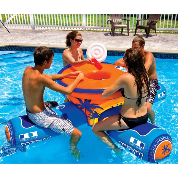 12-2000 Aqua Table 2 to 4 Person WOW World of Watersports Inflatable Floating Picnic Table 