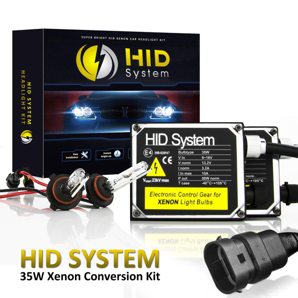 GE HID Xenon Light Conversion Kit 35W 50000LM All Bulb Size All