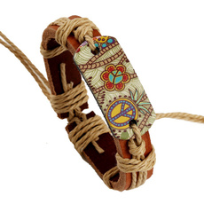 peacestylebracelet, butterflybracelet, Wristbands, leather