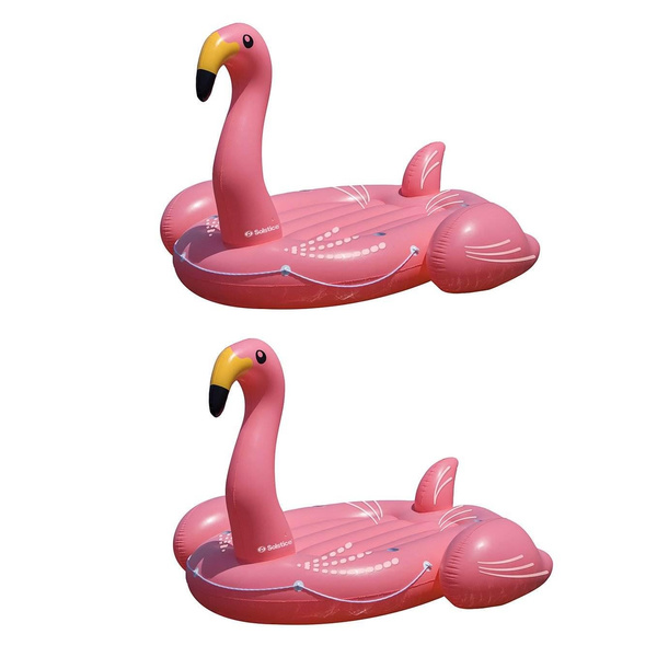 Swimline Solstice Giant Flamingo Inflatable Ride On Swimming Pool Lake Float 