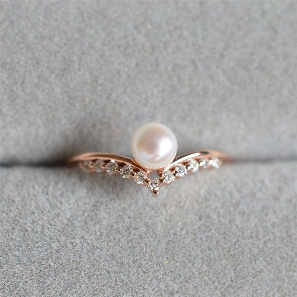 Unusual hot sale pearl rings